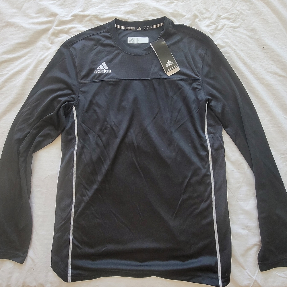 New Adidas Climacool Black Long Sleeve T-shirt Small S